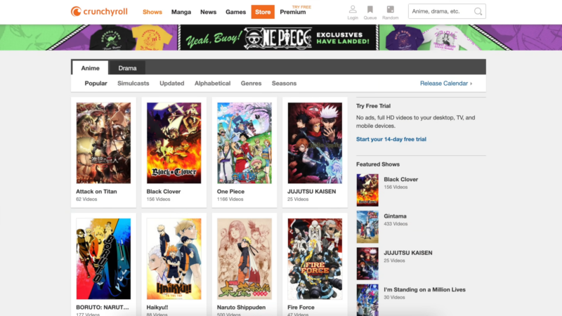 Crunchyroll Streaming Service