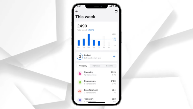 Savings and Goals on The Revolut Junior App