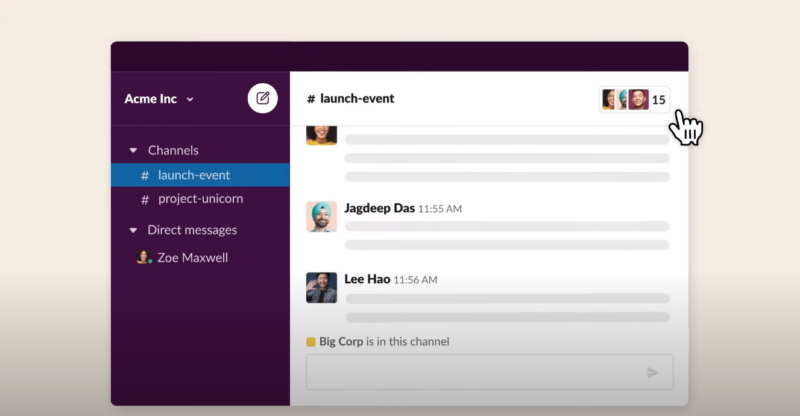 Slack Communication App