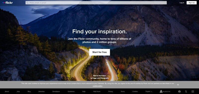 The Homepage of Flickr