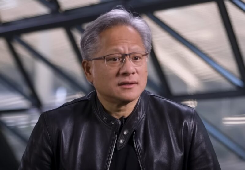 NVIDIA owner Jensen Huang gives an interview