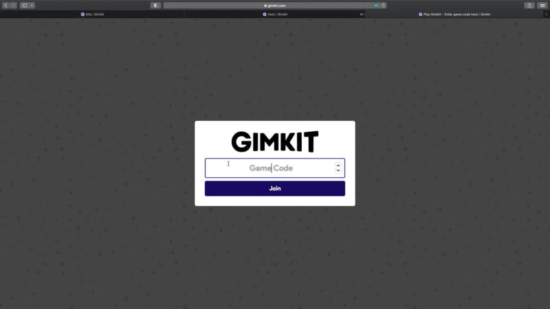 Using a Gimkit Code