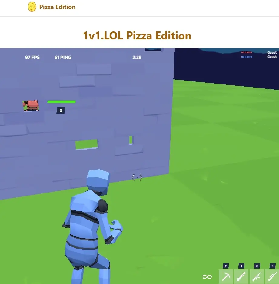 1v1.LOL on the Pizza Edition platform