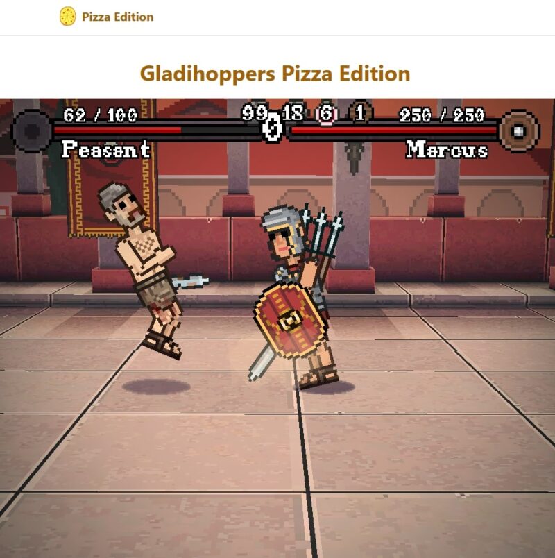 Gladihoppers on the Pizza Edition platform