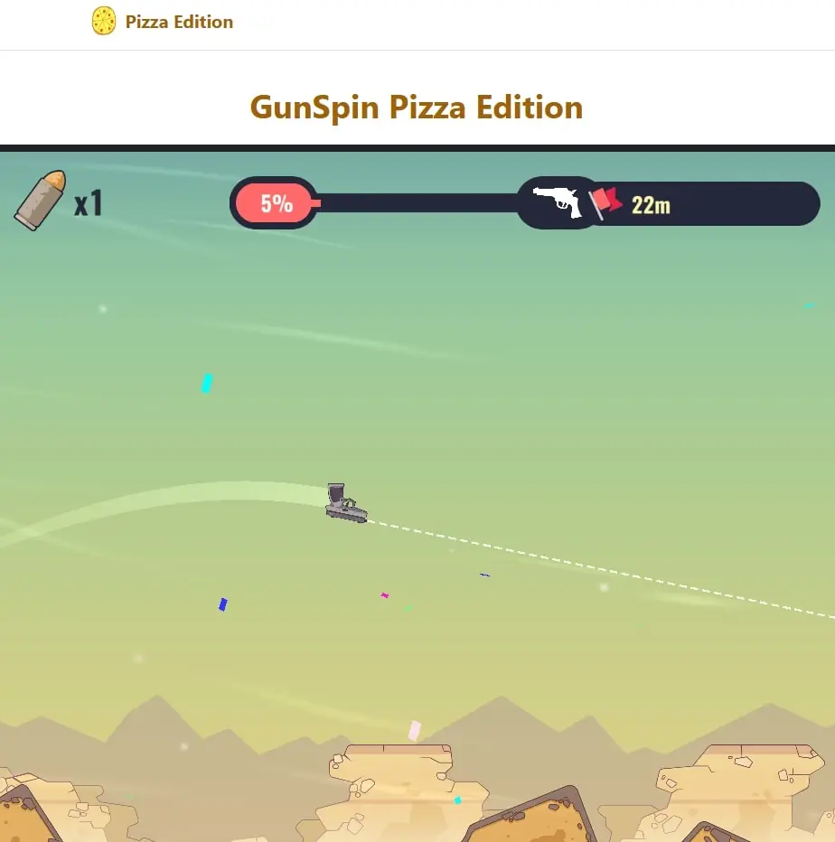 GunSpin on the Pizza Edition platform